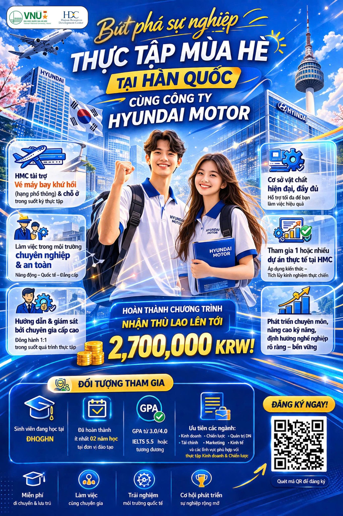 CHƯƠNG TRÌNH SUMMER VACATION INTERNSHIP - HYUNDAI MOTOR COMPANY 2026